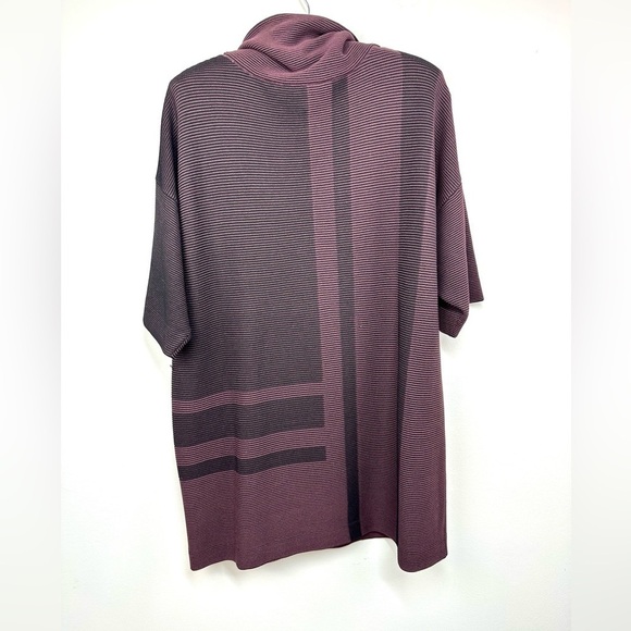 Ming Wang Striped Funnel-Neck Top Size Small - Picture 6 of 9